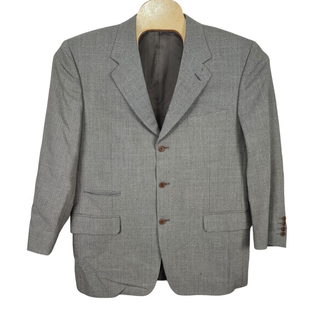 Canali Blazer Men's 48R 100% Wool Italy Made Sport Coat
